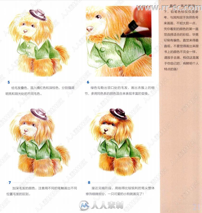 彩色铅笔之萌宠爱犬图绘书籍杂志