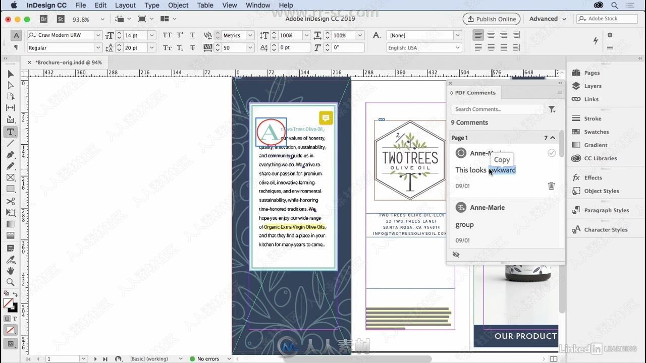 InDesign CC 2019新功能技术训练视频教程