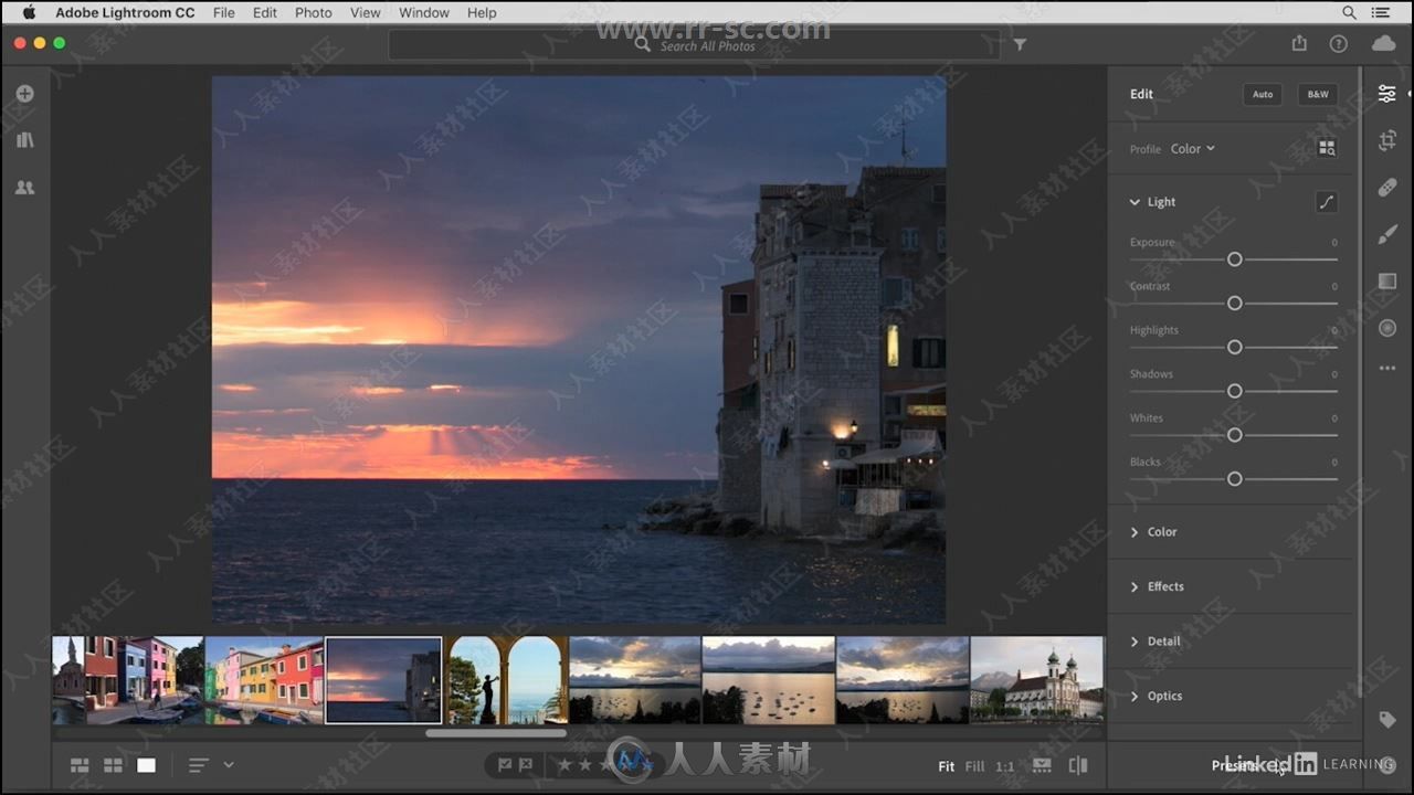 Lightroom CC照片编辑组织应用技巧视频教程