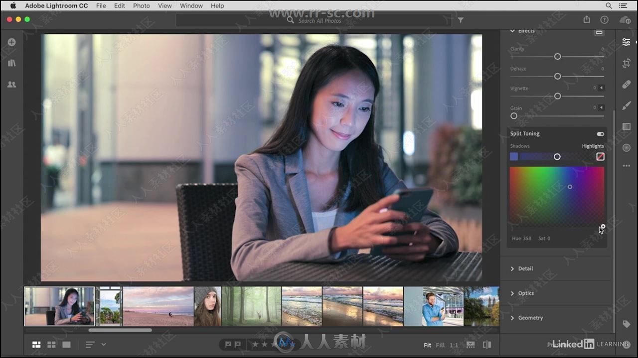 Lightroom CC照片编辑组织应用技巧视频教程