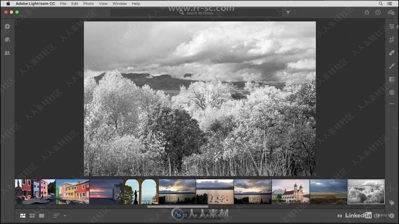 Lightroom CC照片编辑组织应用技巧视频教程