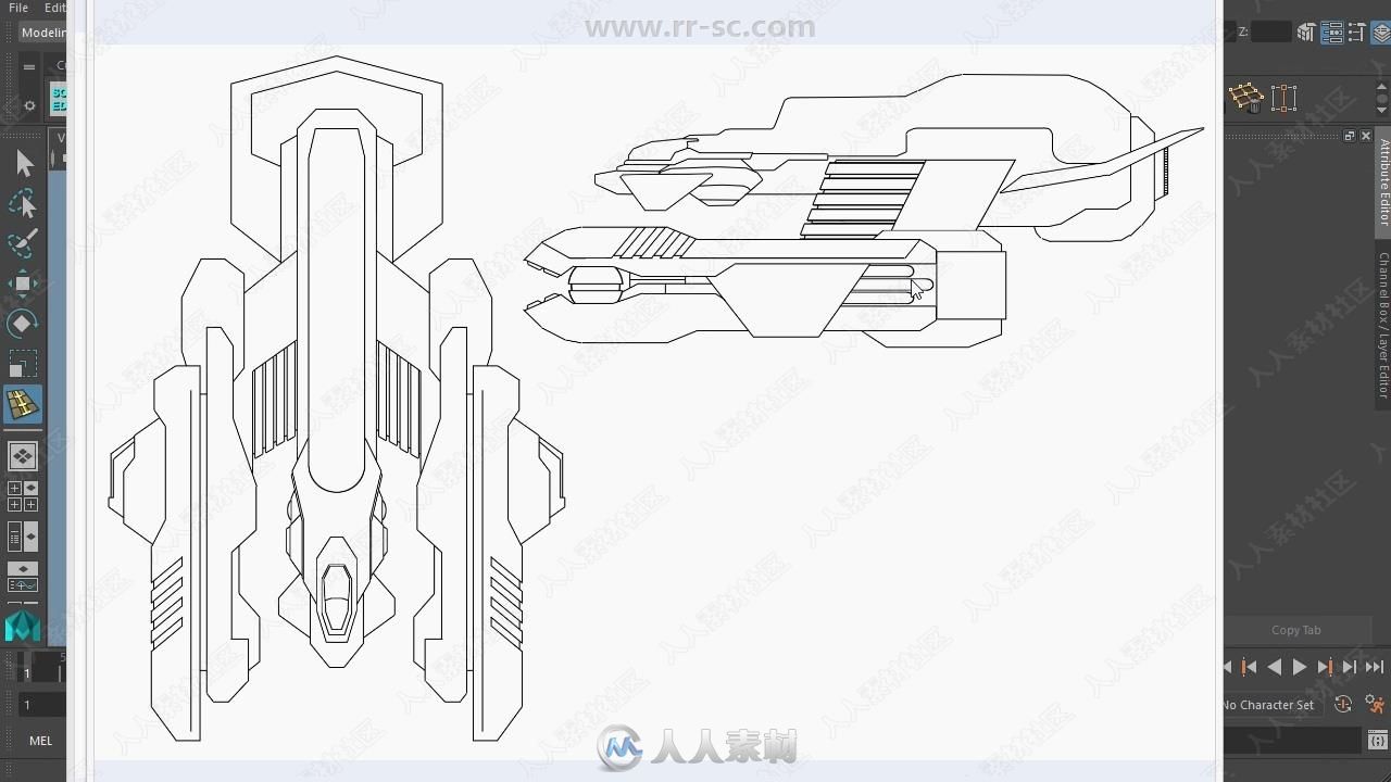 超精细宇宙飞船建模实例制作视频教程第一季