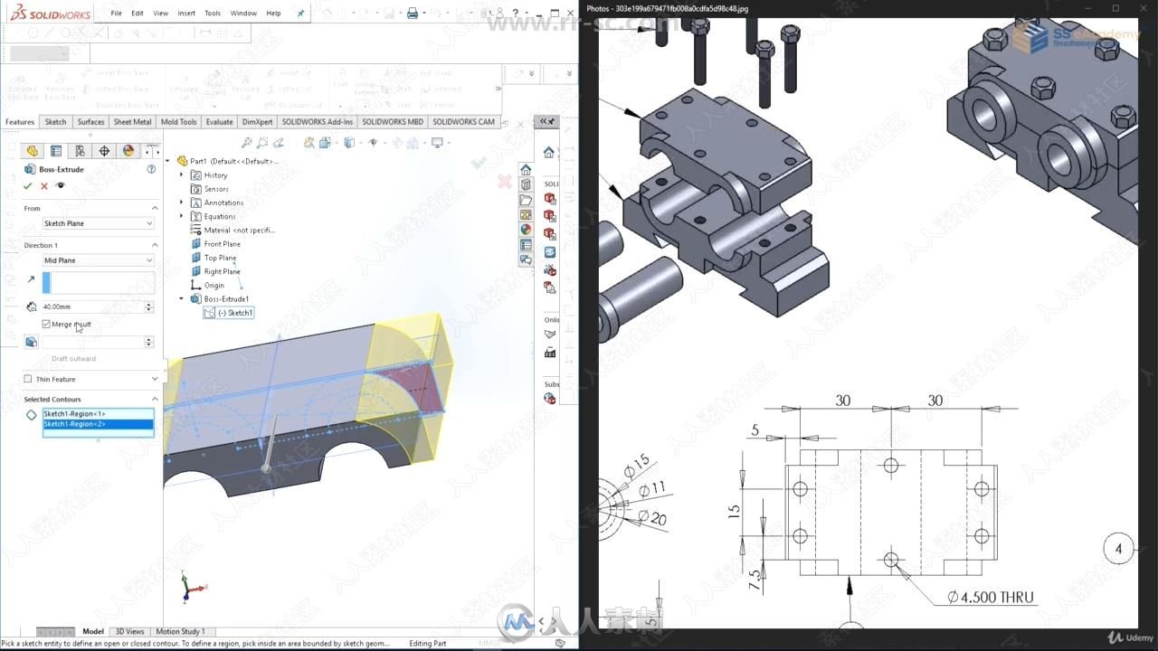 Solidworks 2018初学者入门技术训练视频教程