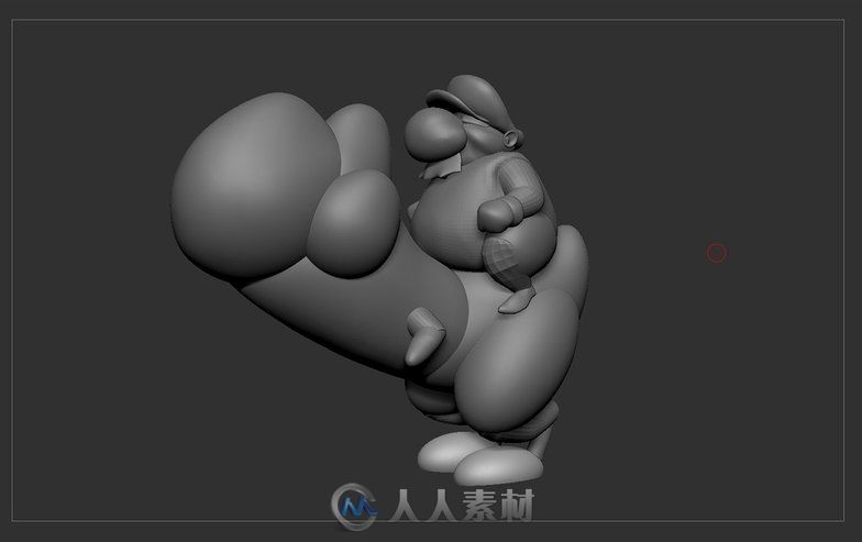 使用ZBrush雕刻马里奥和他的坐骑Yoshi 从建模到最终的图像渲染全过程解析