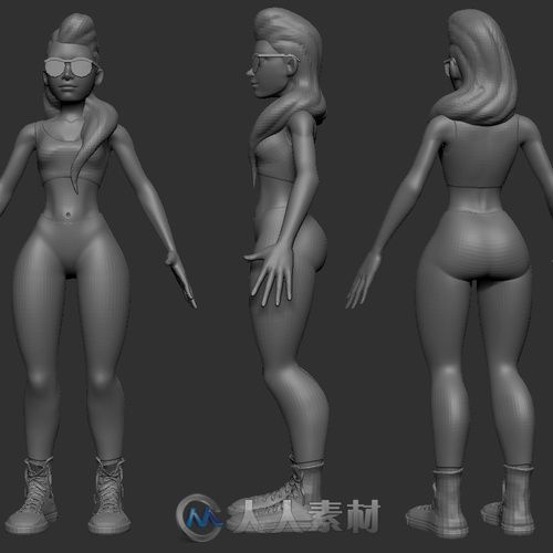 如何使用ZBrush和Maya制作运动型女性模型 只需这十个步骤