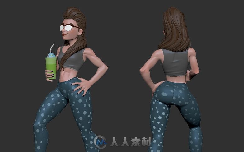 如何使用ZBrush和Maya制作运动型女性模型 只需这十个步骤