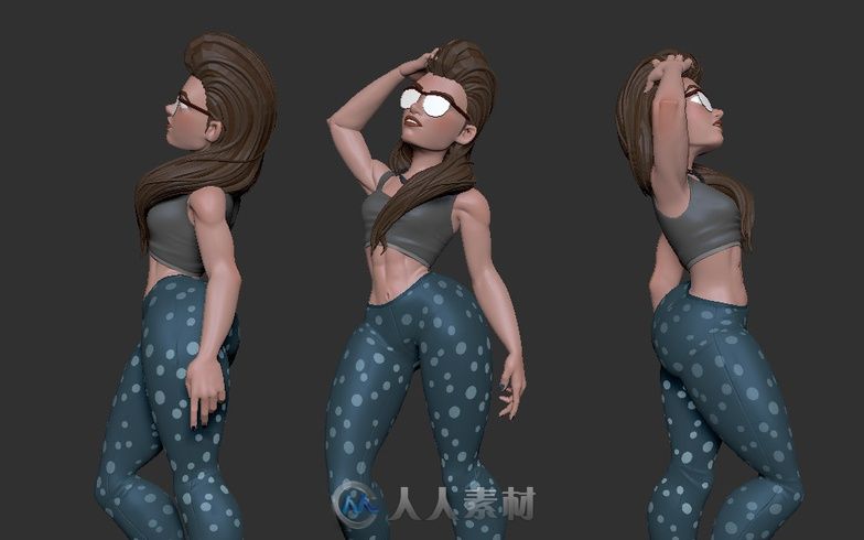 如何使用ZBrush和Maya制作运动型女性模型 只需这十个步骤