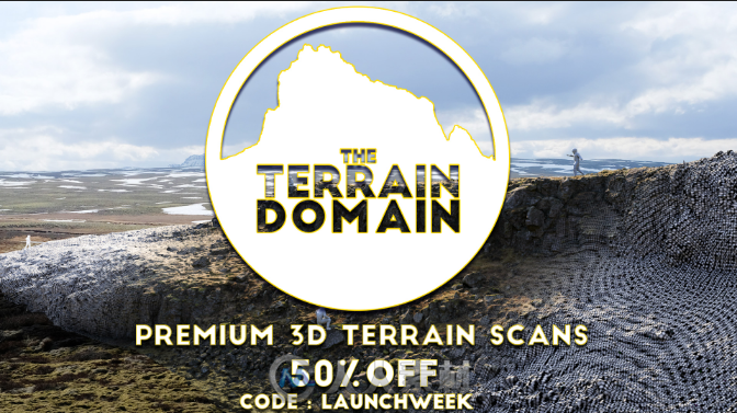 Terrain Domain高级3D地形扫描数据 另附资源库的使用教程