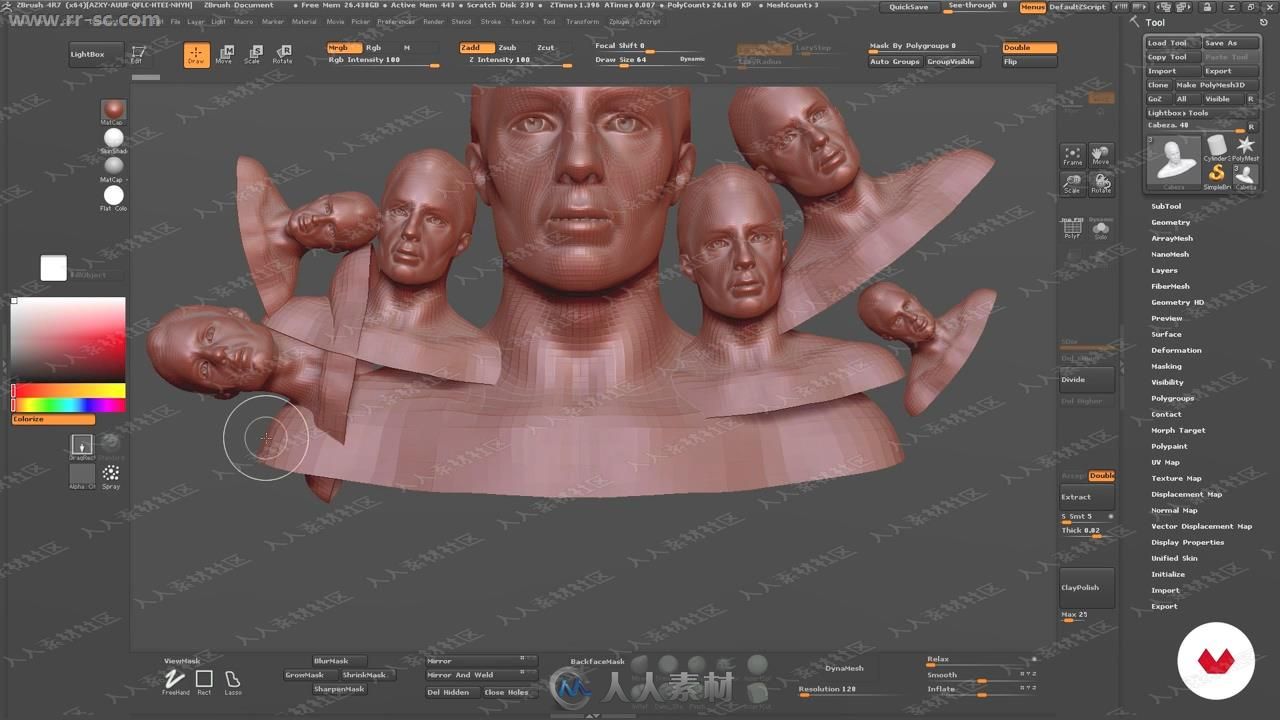 国外动画师精美3D角色塑造Zbrush视频教程