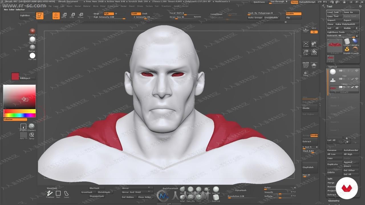 国外动画师精美3D角色塑造Zbrush视频教程