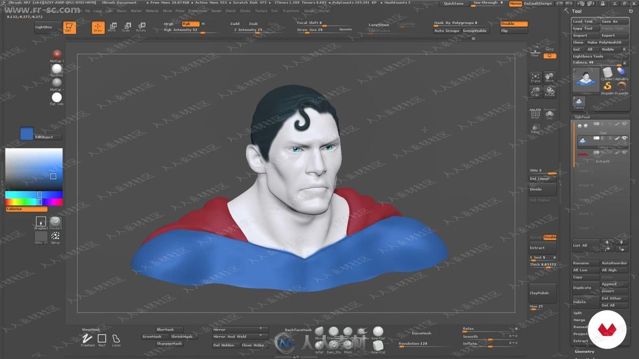 国外动画师精美3D角色塑造Zbrush视频教程