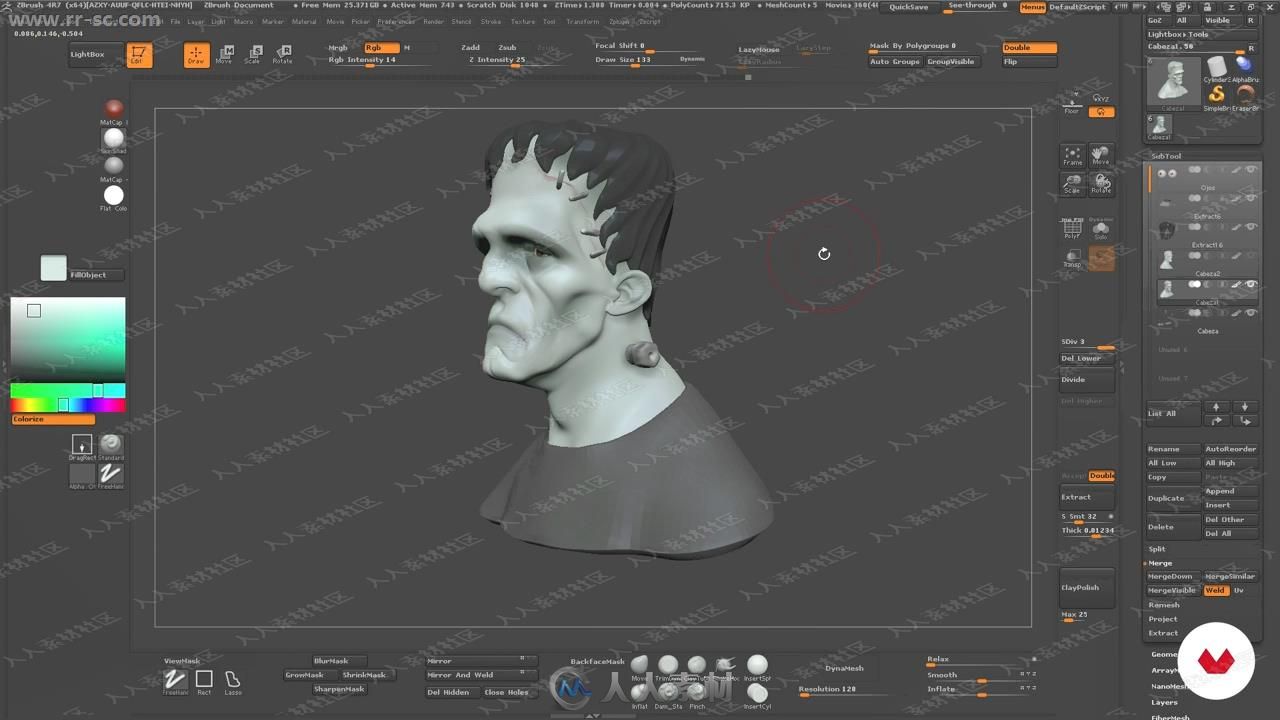 国外动画师精美3D角色塑造Zbrush视频教程