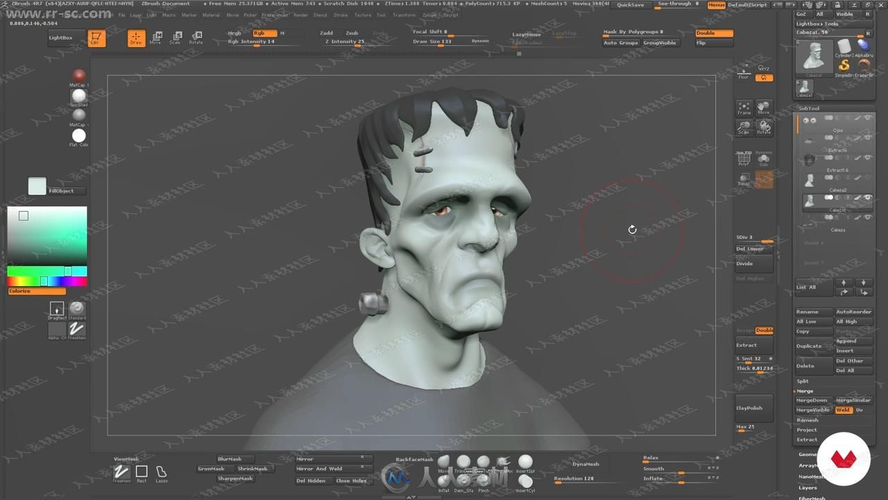 国外动画师精美3D角色塑造Zbrush视频教程