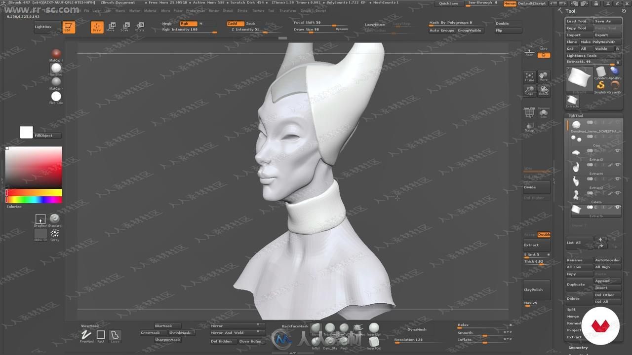 国外动画师精美3D角色塑造Zbrush视频教程