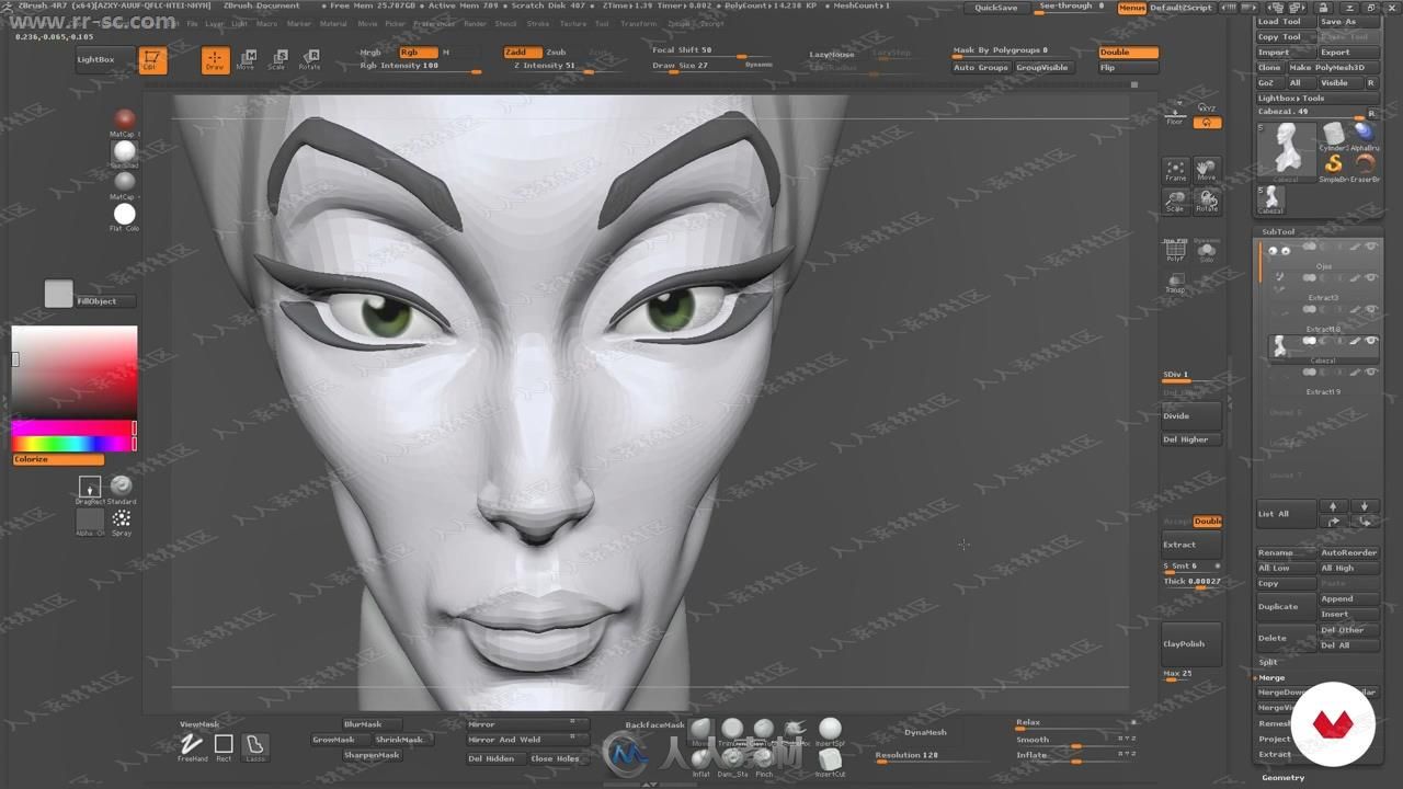 国外动画师精美3D角色塑造Zbrush视频教程