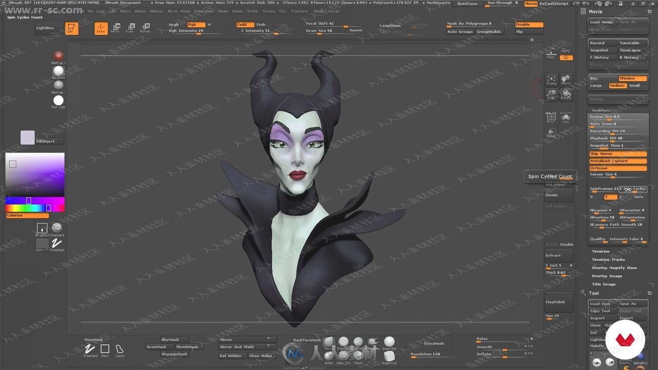 国外动画师精美3D角色塑造Zbrush视频教程