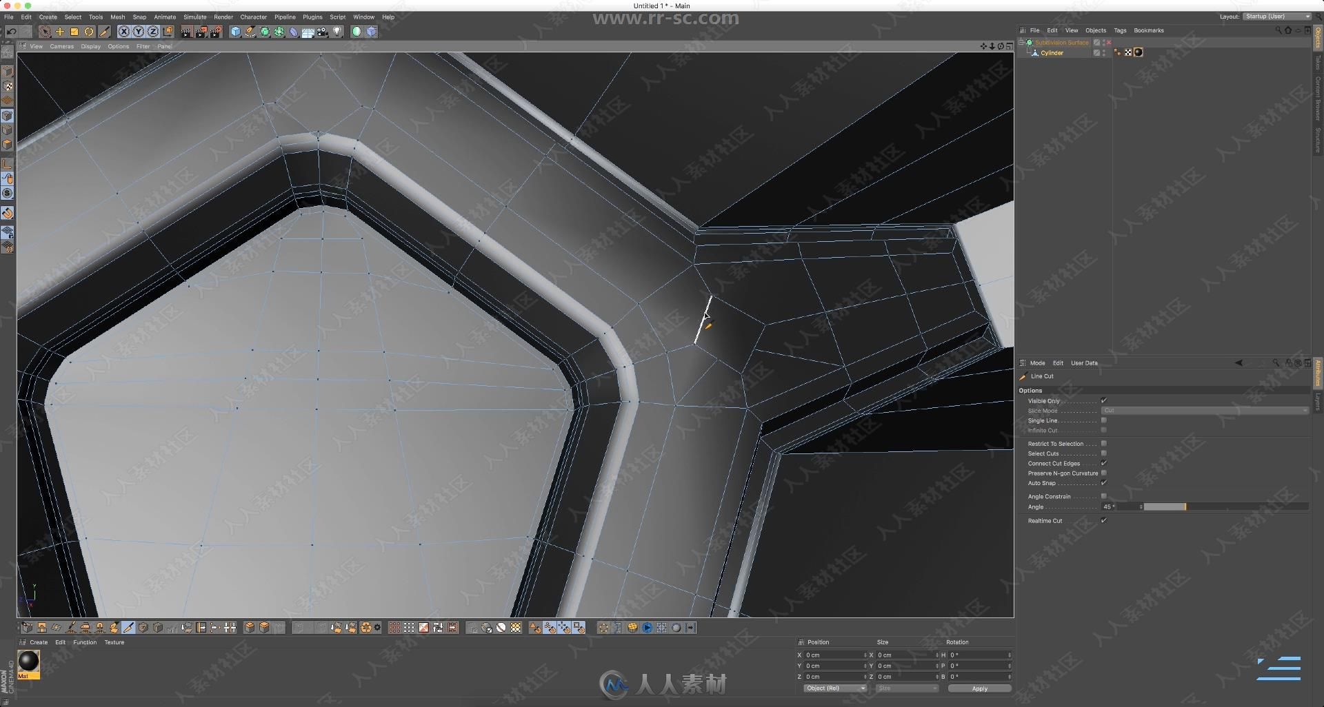 Cinema 4D精致耳机3D建模实例制作视频教程