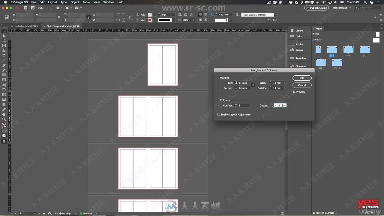 InDesign CC 2019排版设计大师班训练视频教程