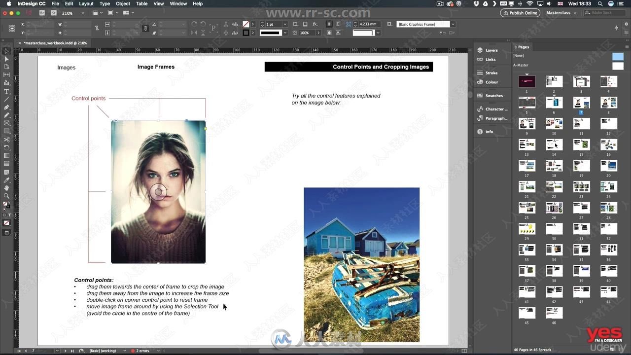 InDesign CC 2019排版设计大师班训练视频教程