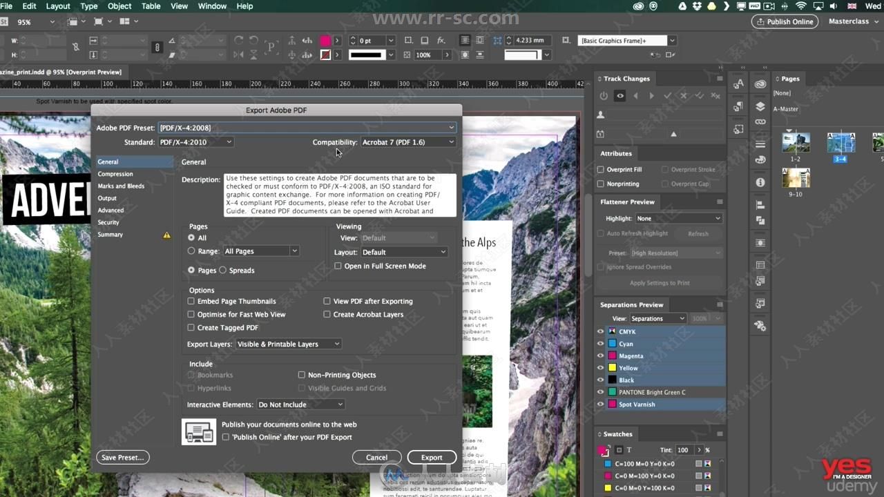 InDesign CC 2019排版设计大师班训练视频教程