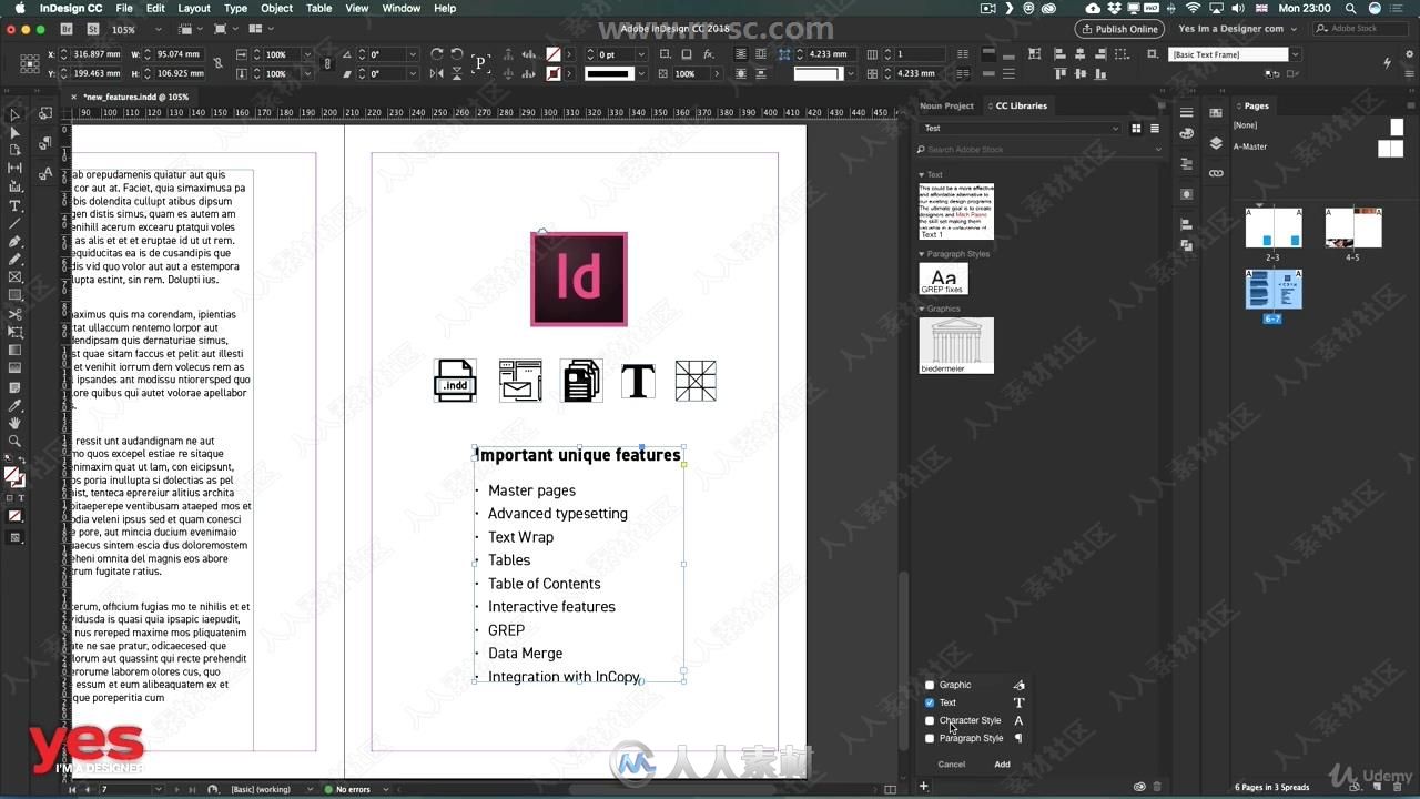 InDesign CC 2019排版设计大师班训练视频教程