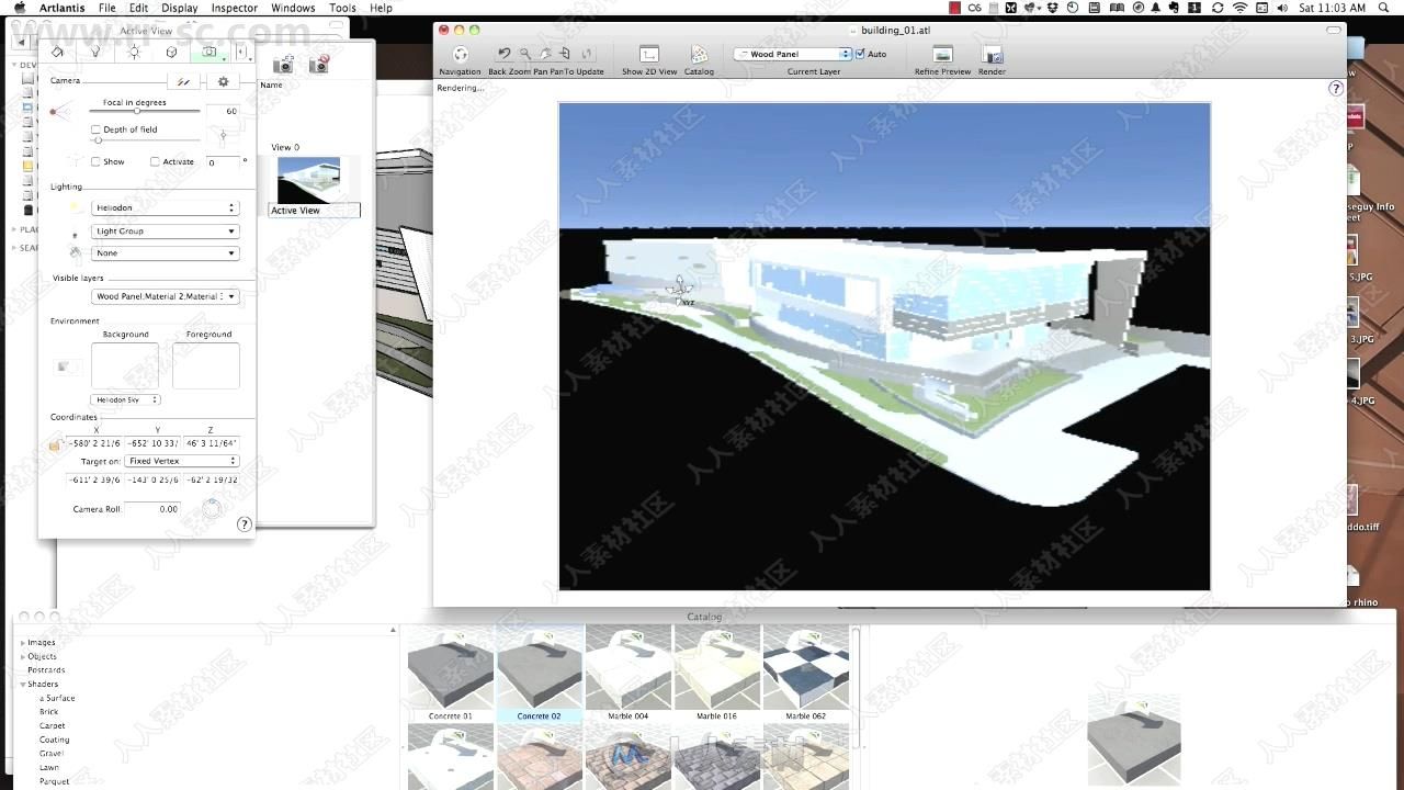 Artlantis建筑室内外场景渲染技术视频教程
