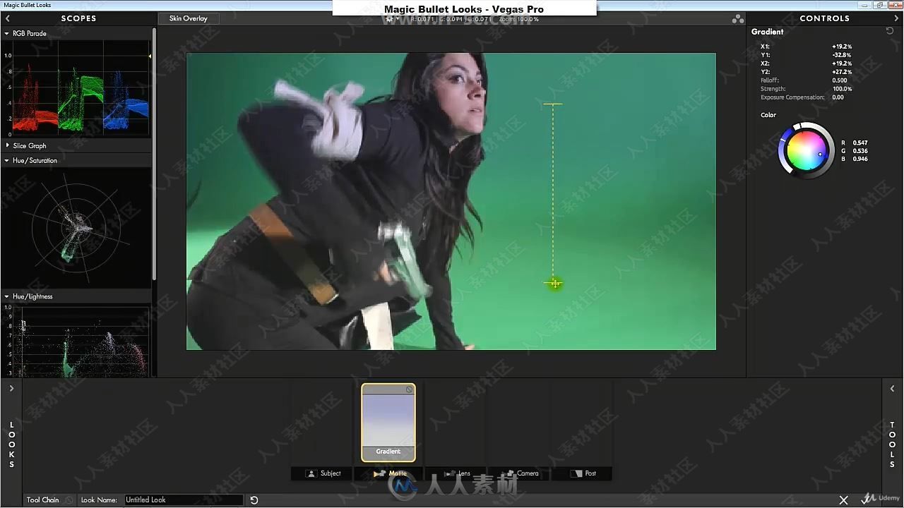 Magic Bullet looks色彩校正与预设基础技能训练视频教程