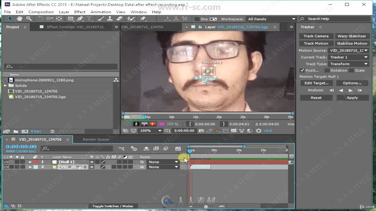 AE中VFX视觉特效初学者技能训练视频教程
