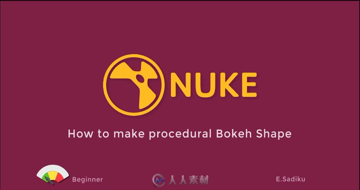 Nuke实用教程——制作自定义散景形状全过程解析