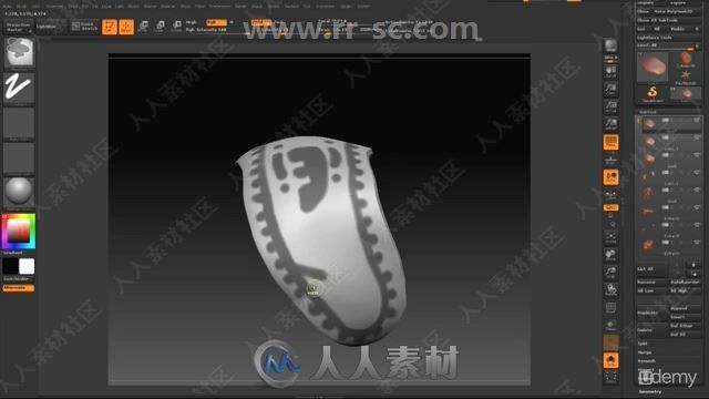ZBrush人物角色数字雕刻流程实例训练视频教程