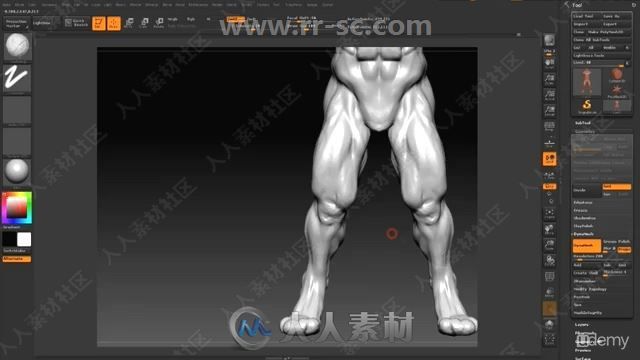 ZBrush人物角色数字雕刻流程实例训练视频教程