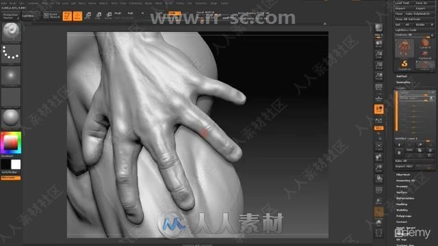 ZBrush人物角色数字雕刻流程实例训练视频教程