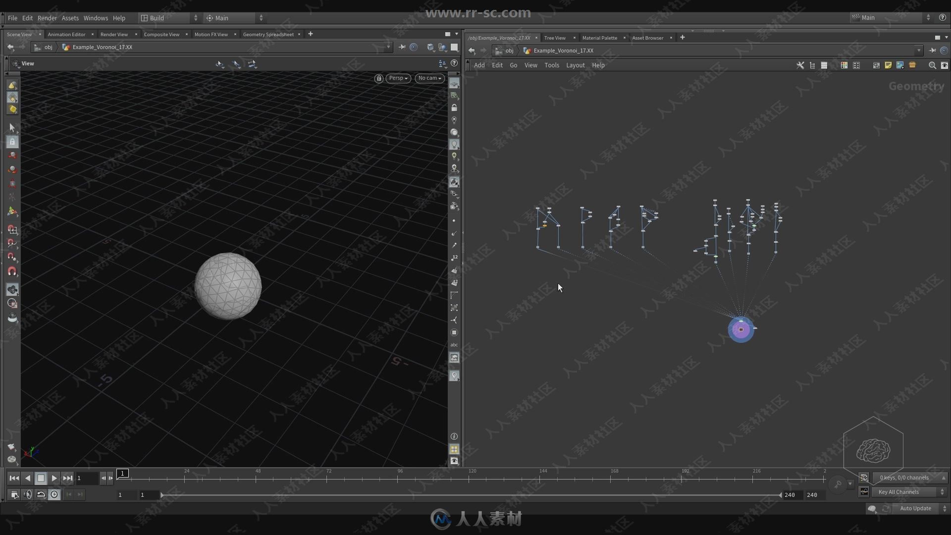 Houdini 17中Dynamics动力学基础技能视频教程