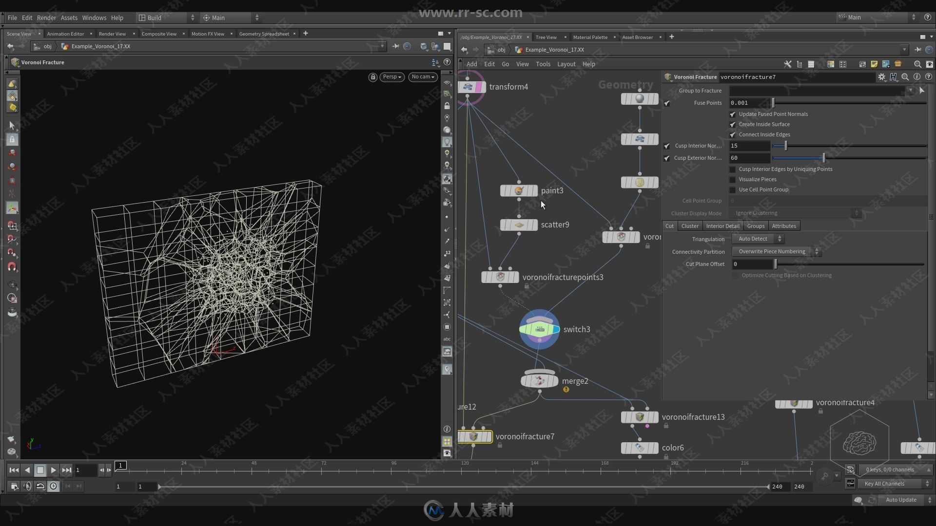 Houdini 17中Dynamics动力学基础技能视频教程