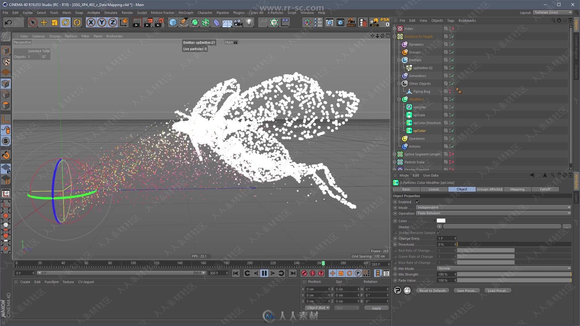 C4D中X-Particles粒子插件核心技能指南视频教程