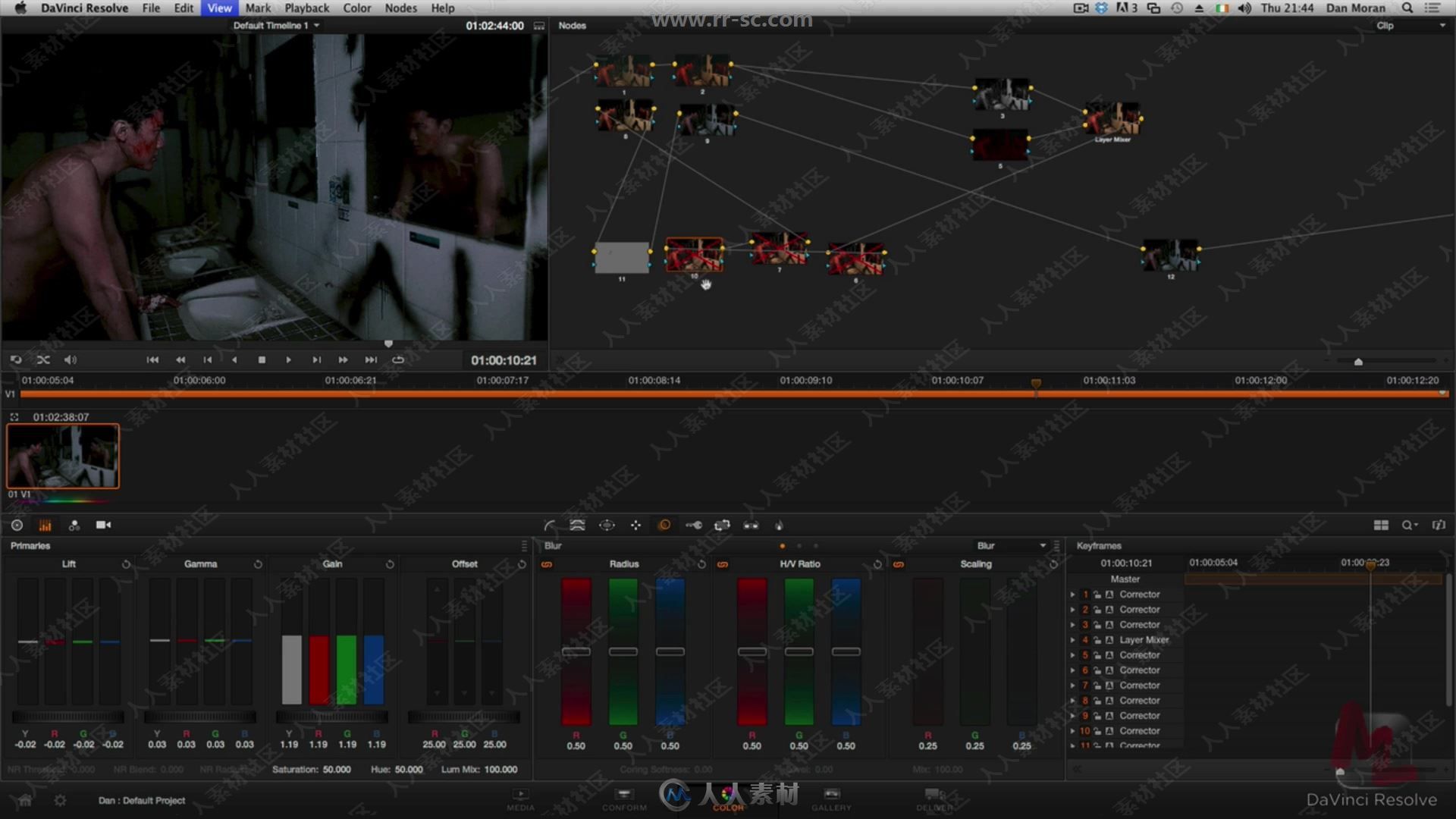 DaVinci Resolve达芬奇影视后期色彩校正大师级视频教程第二季