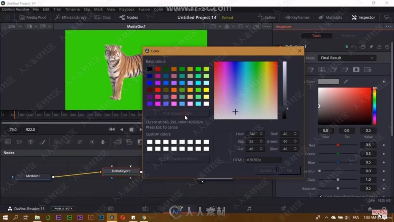 DaVinci Resolve 15达芬奇影视后期编辑基视频教程