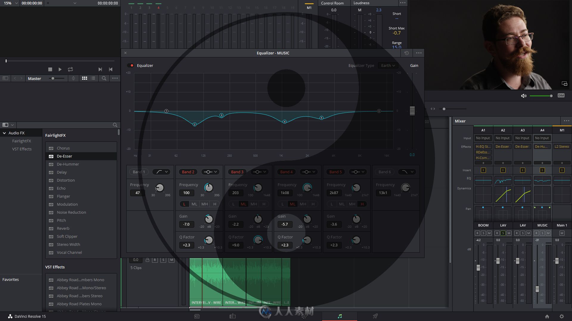 DAVINCI RESOLVE技巧快速分享：使用FAIRLIGHT混合声音和音乐的秘密