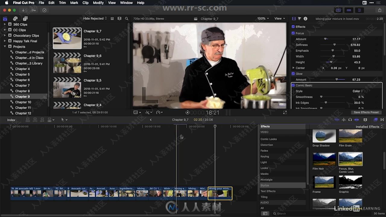 Final Cut Pro X 10.4.4非线剪辑基础核心技术训练视频教程