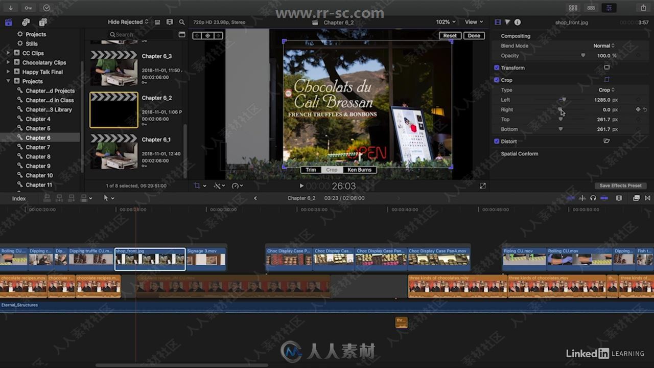 Final Cut Pro X 10.4.4非线剪辑基础核心技术训练视频教程