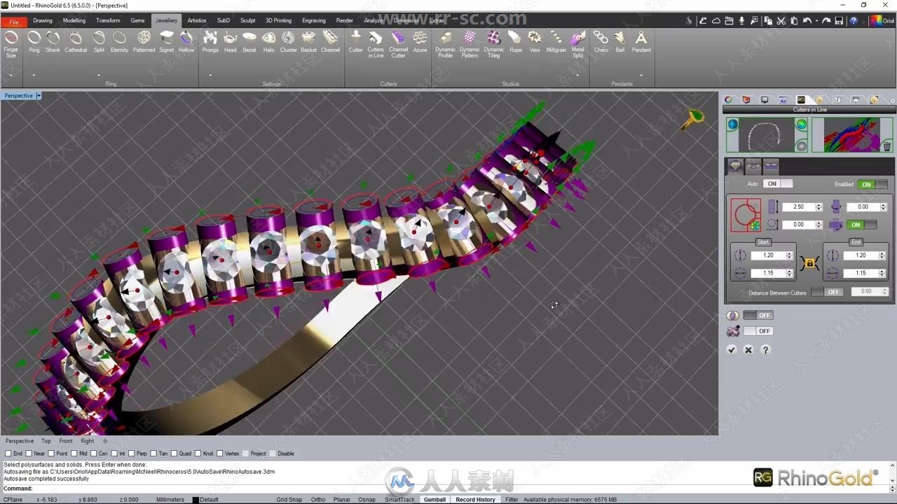Gemvision RhinoGold珠宝设计Rhino插件V6.6版