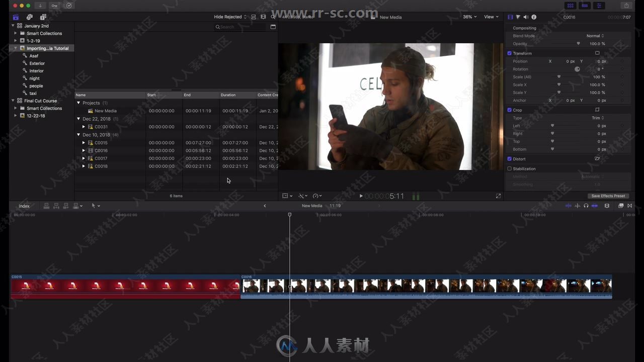 Final Cut Pro X影视后期简洁工作流程视频教程