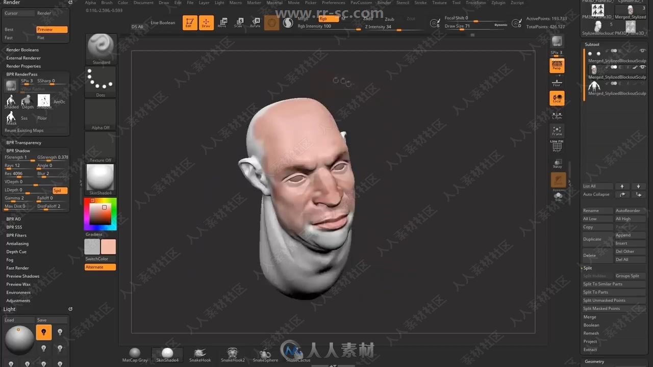 25小时ZBrush雕刻设计国外大师级视频教程