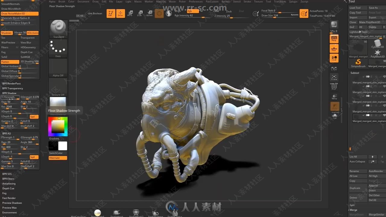 25小时ZBrush雕刻设计国外大师级视频教程