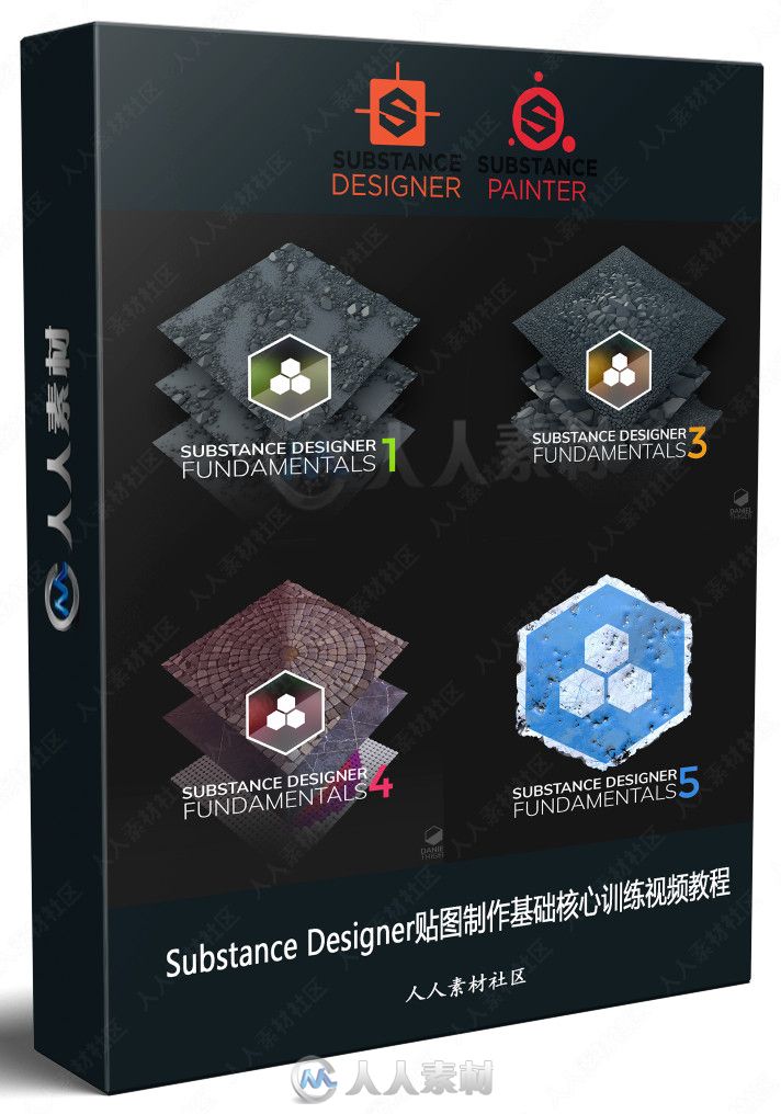 Substance Designer贴图制作基础核心训练视频教程