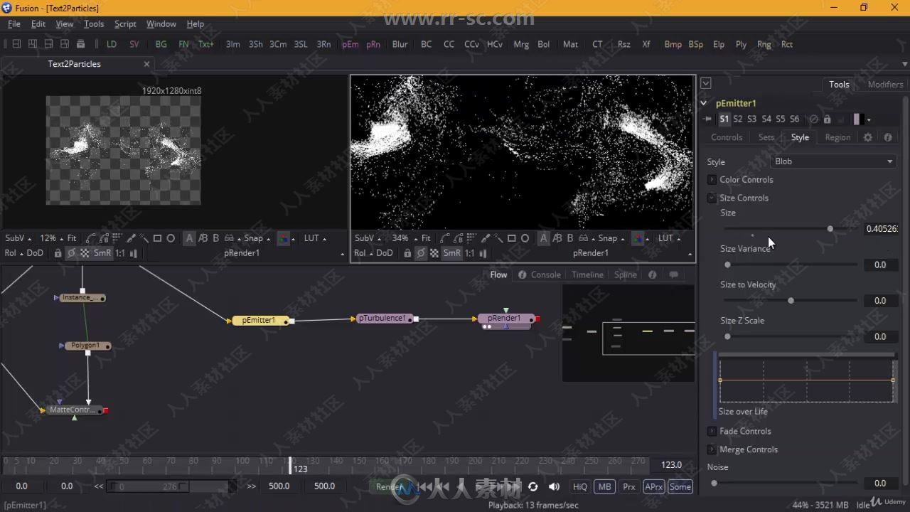 Fusion粒子特效制作核心技术训练视频教程