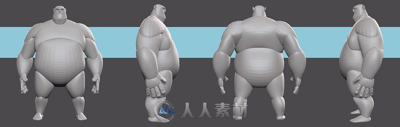 相扑运动员模型详细制作解析 ZBrush和Substance Painter软件的应用