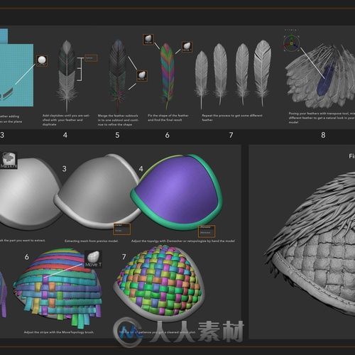 使用ZBrush雕刻萨满教道士角色的全过程解析 操作步骤十分详细