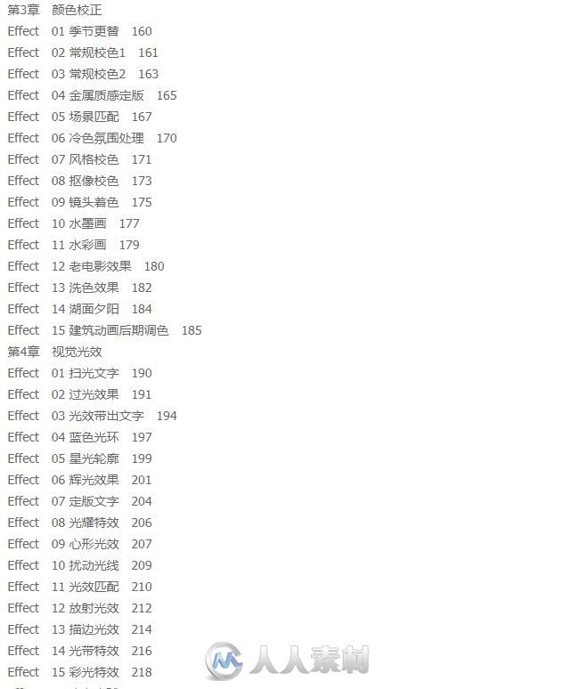 (中文教程，带工程文件）AE cc影视特效制作208例
