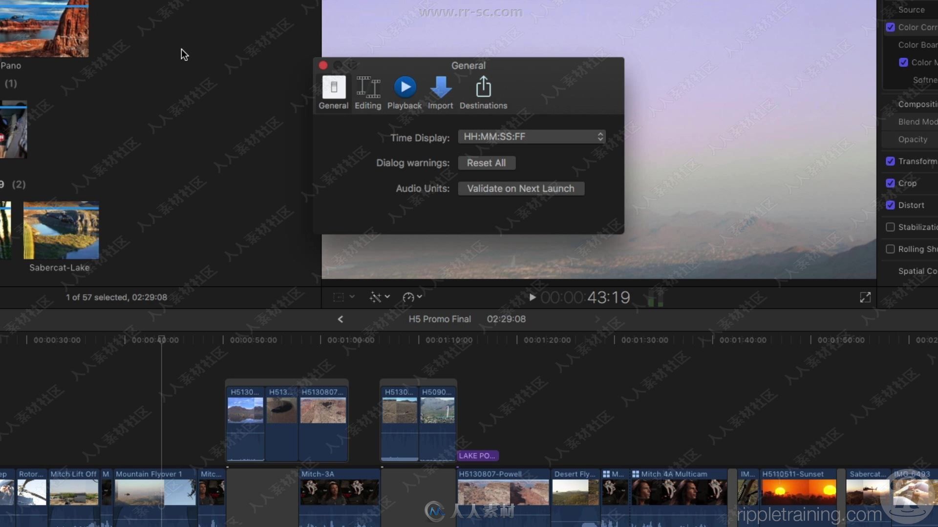 Final Cut Pro 10.3视频编辑核心培训视频教程